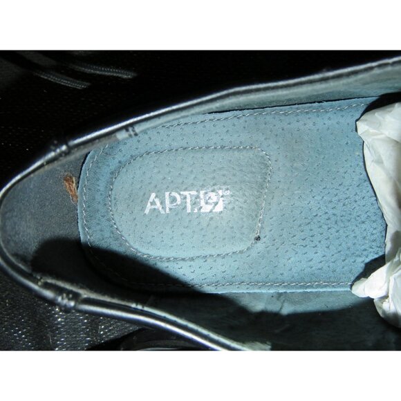 Apt. 9 Kingman Men's Black Leather Loafers Slip On Dress Career Shoes size 13 - Picture 6 of 7